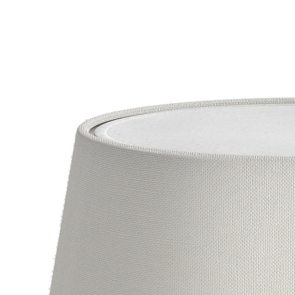 French 220 Fabric Drum Shade In White