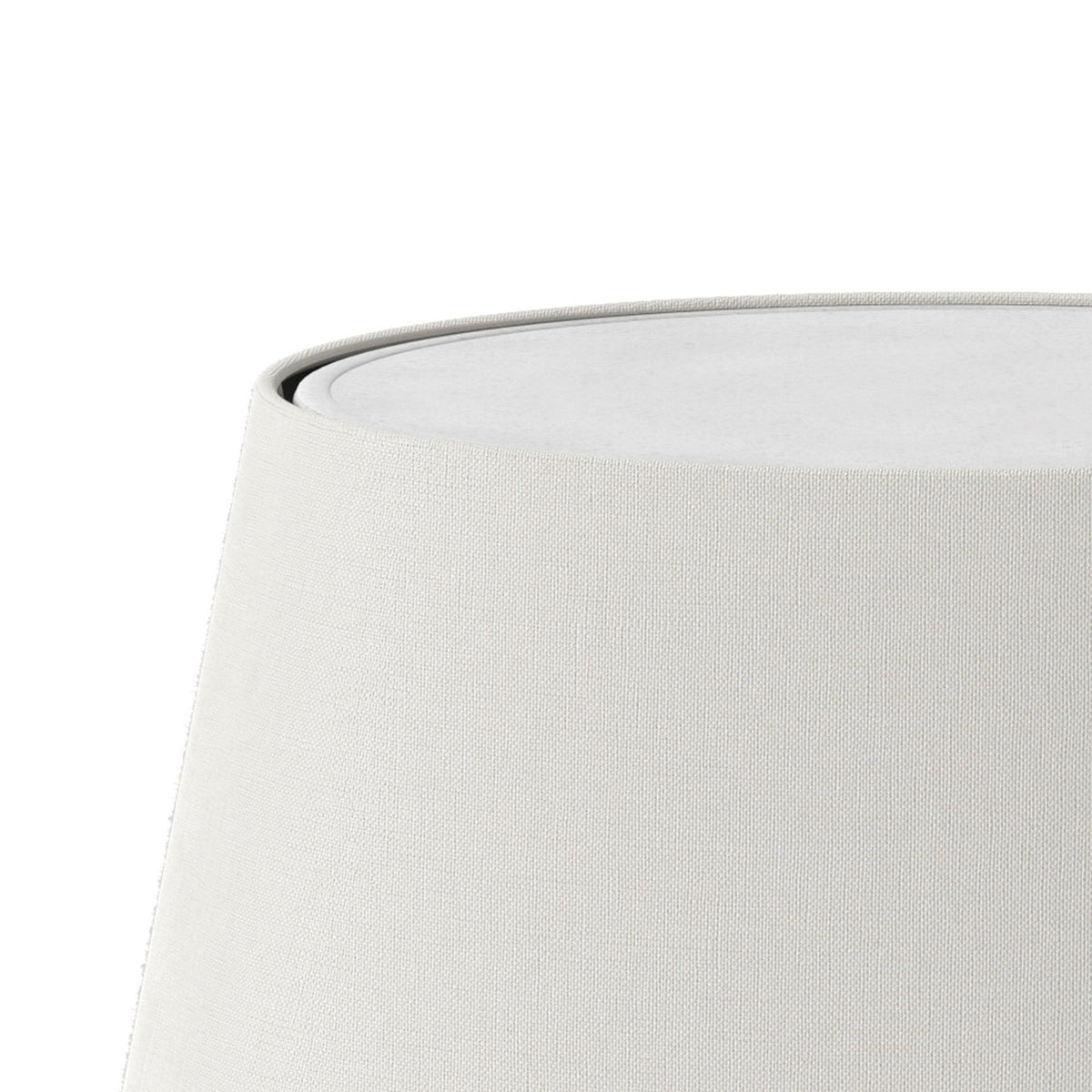 French 330 Fabric Drum Shade In White
