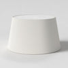 French 440 Fabric Drum Shade In White
