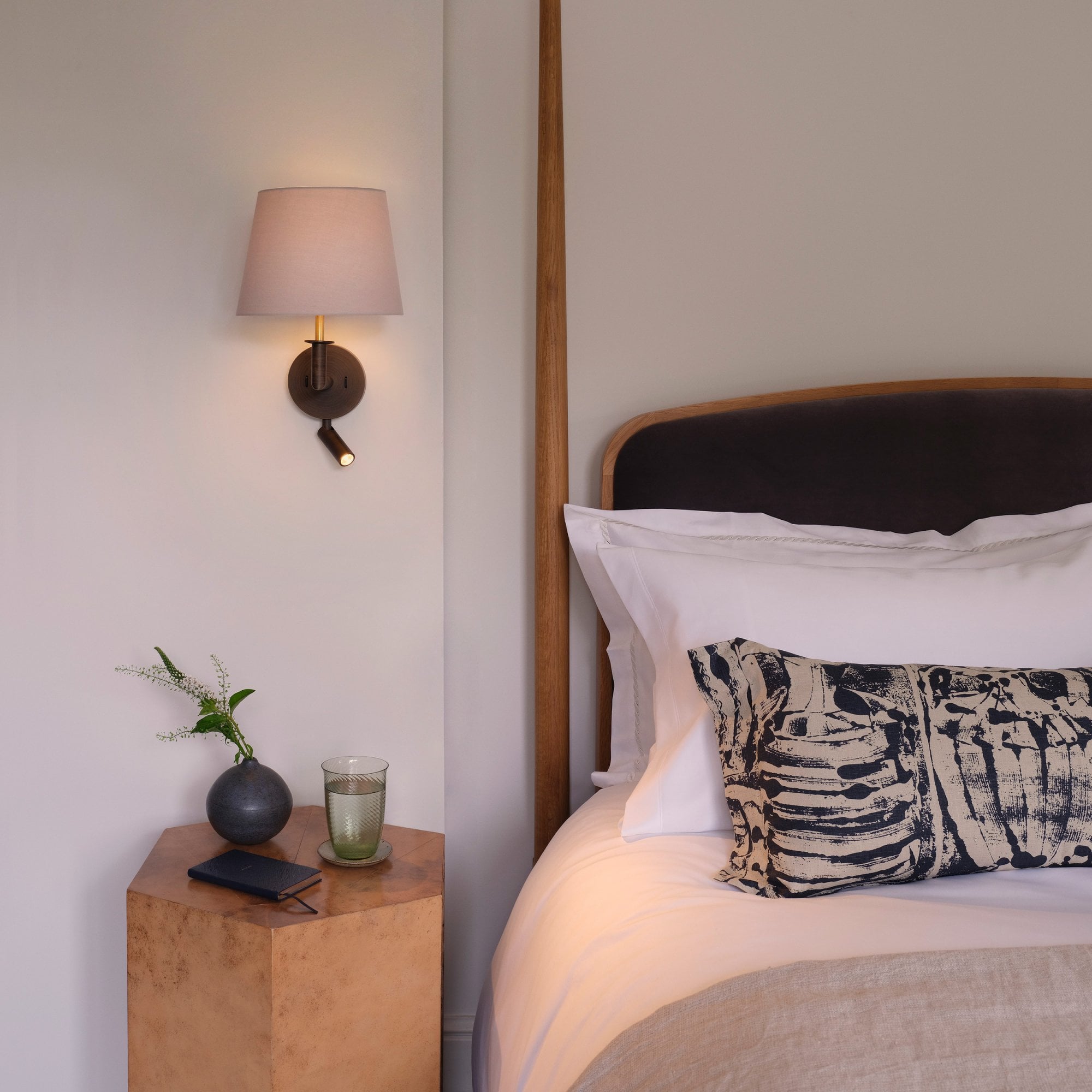 Astro Club Reader Light In Bronze With Brass Detail | Dusk Lights