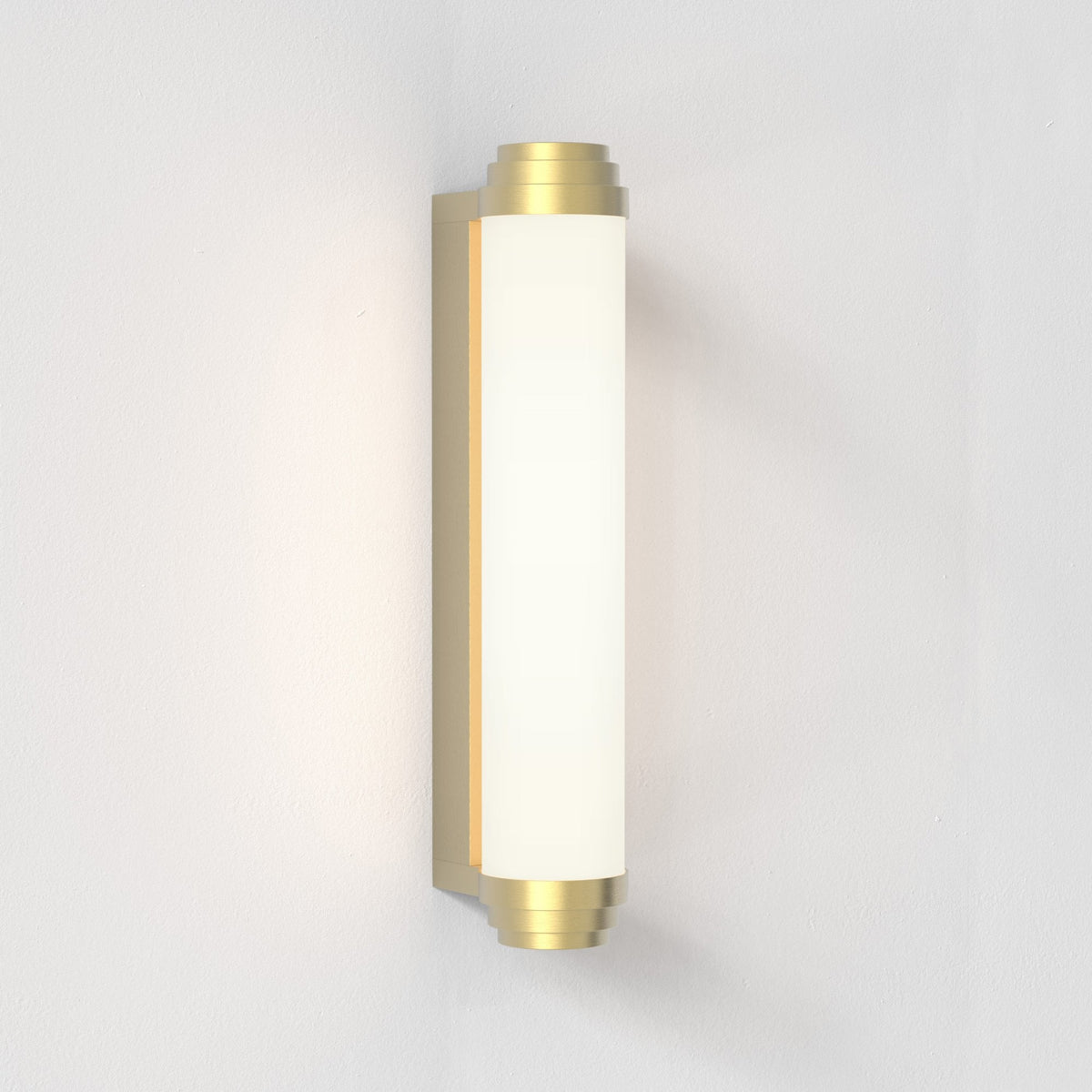 Burlington 400 IP44 Phase Dimmable Wall Light In Matt Gold