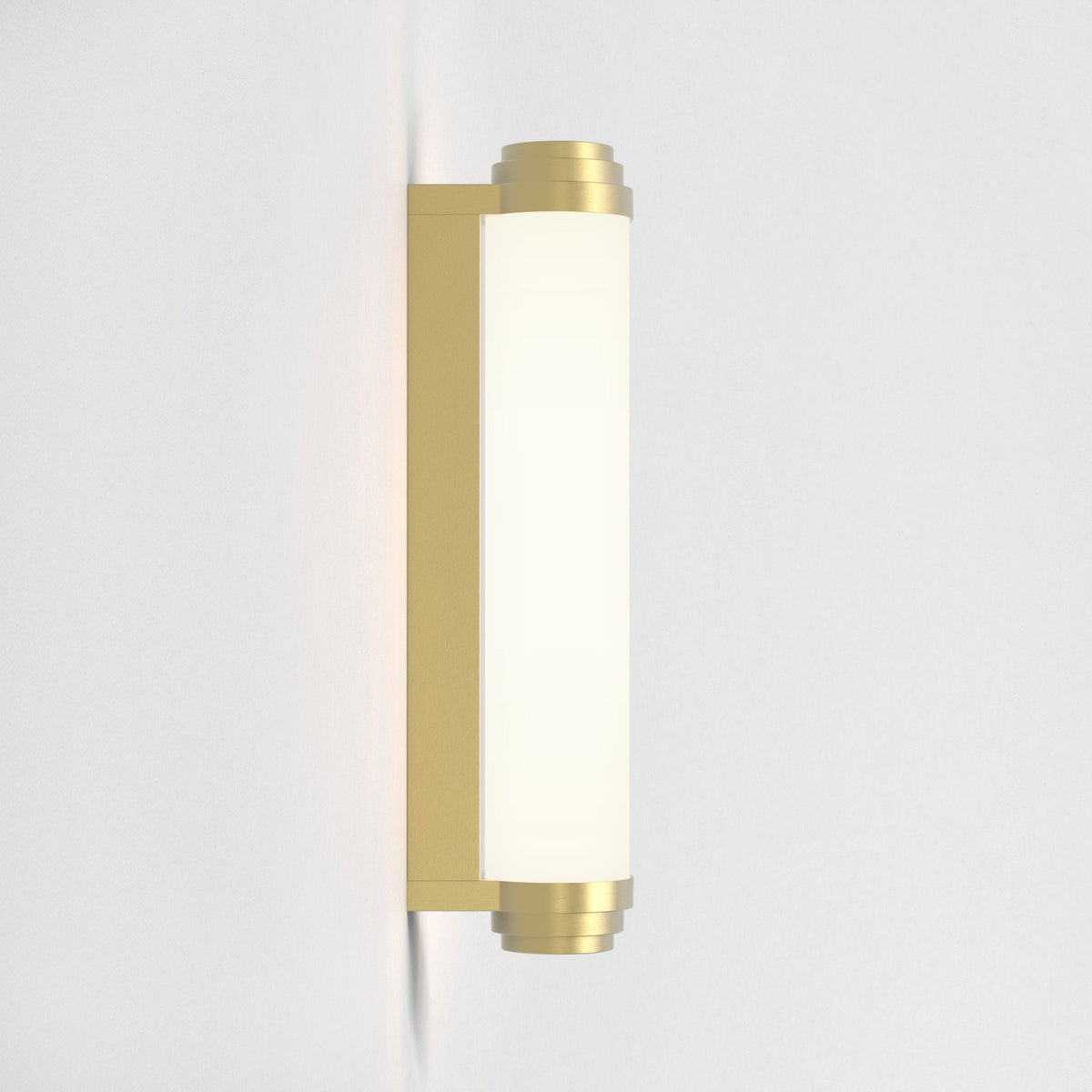 Burlington 400 IP44 Phase Dimmable Wall Light In Matt Gold