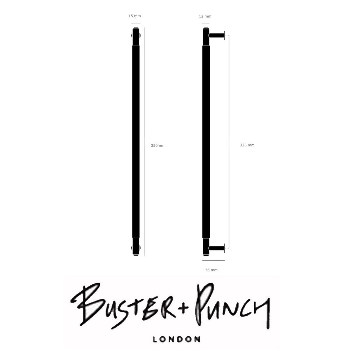 Linear Knurled Large Pull Bar Cabinet Handle In Solid Steel