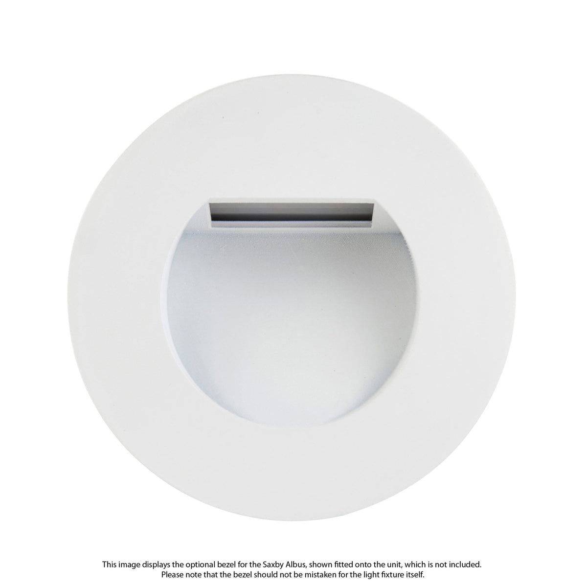 White Round Bezel Accessory for the Saxby Albus CCT