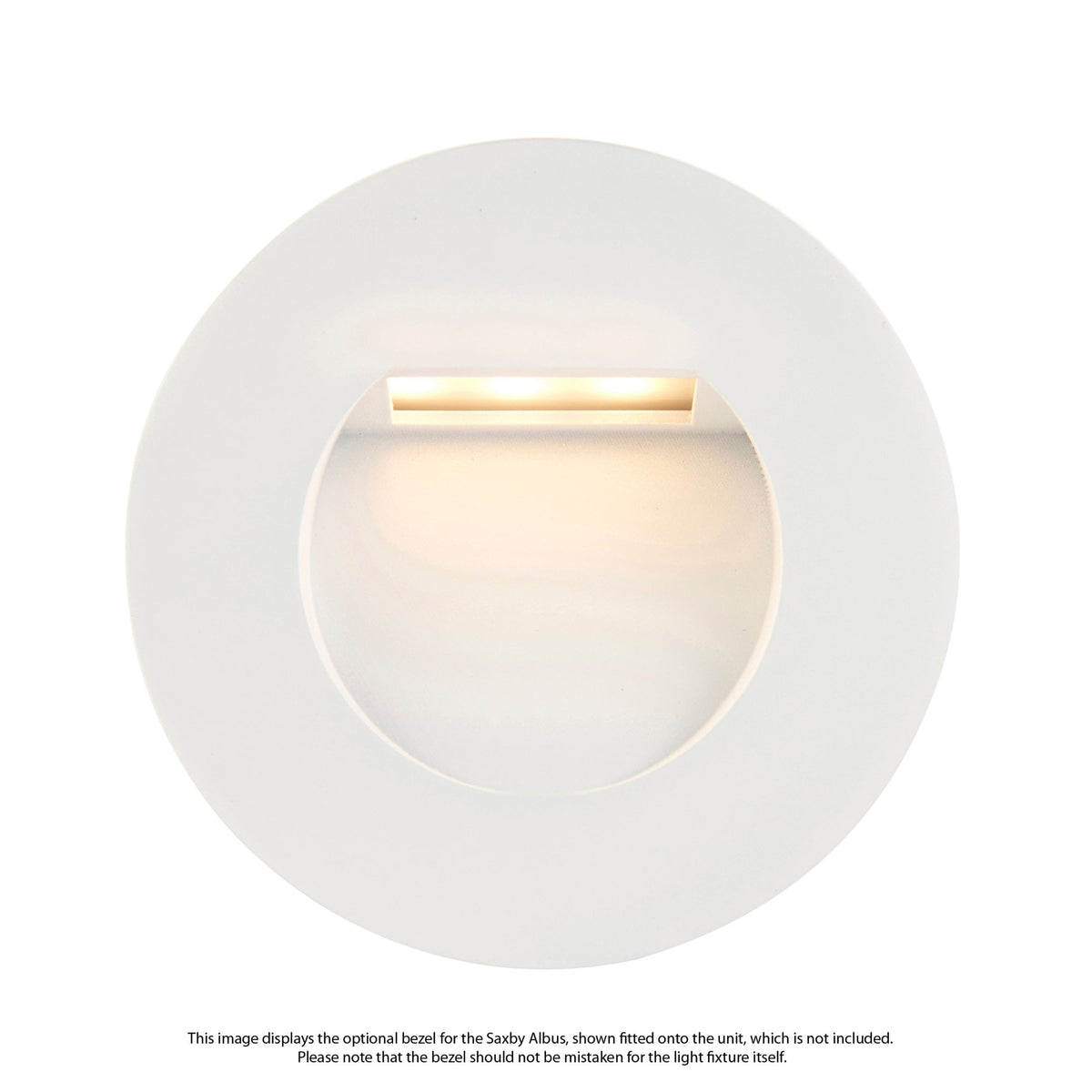 White Round Bezel Accessory for the Saxby Albus CCT