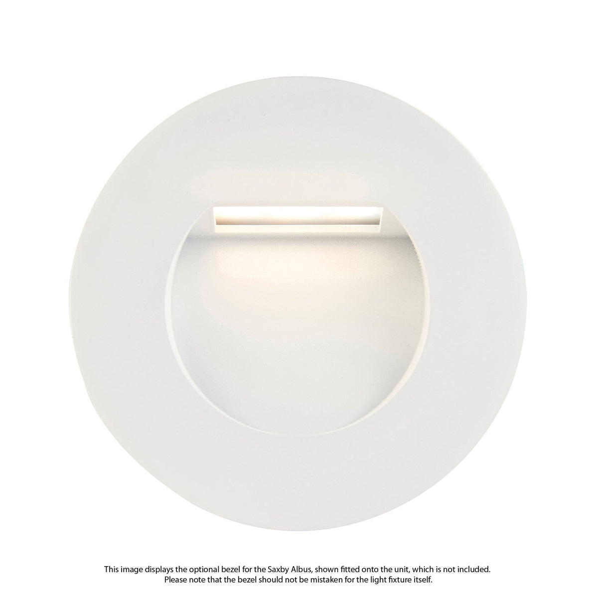 White Round Bezel Accessory for the Saxby Albus CCT