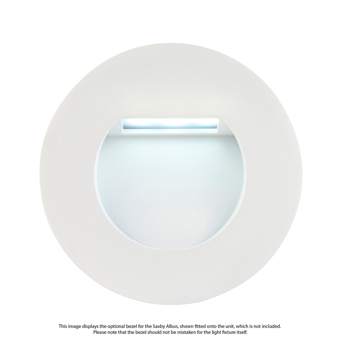 White Round Bezel Accessory for the Saxby Albus CCT