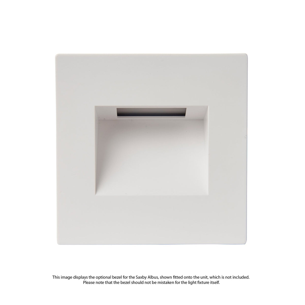White Square Bezel Accessory for the Saxby Albus CCT