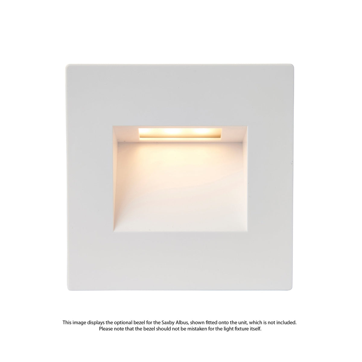 White Square Bezel Accessory for the Saxby Albus CCT