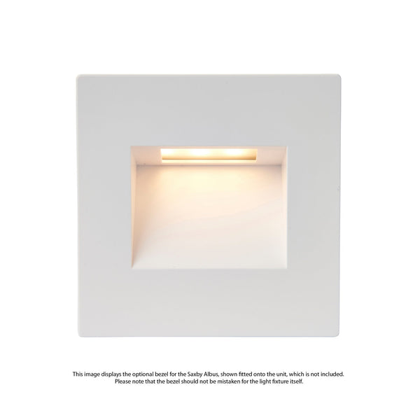 White Square Bezel Accessory for the Saxby Albus CCT