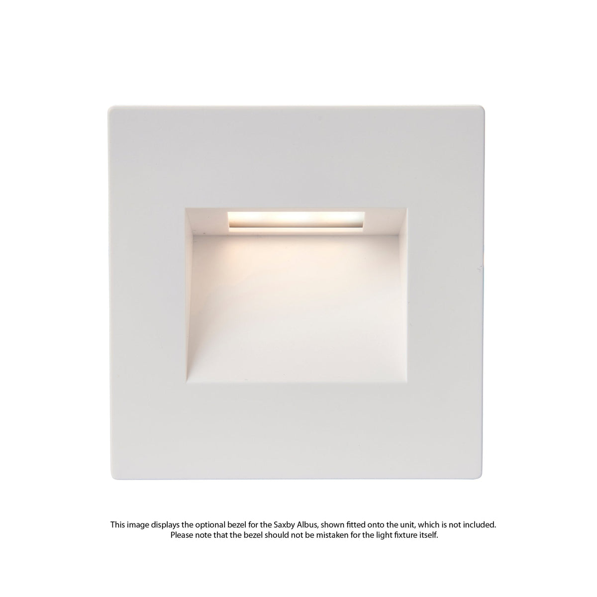 White Square Bezel Accessory for the Saxby Albus CCT
