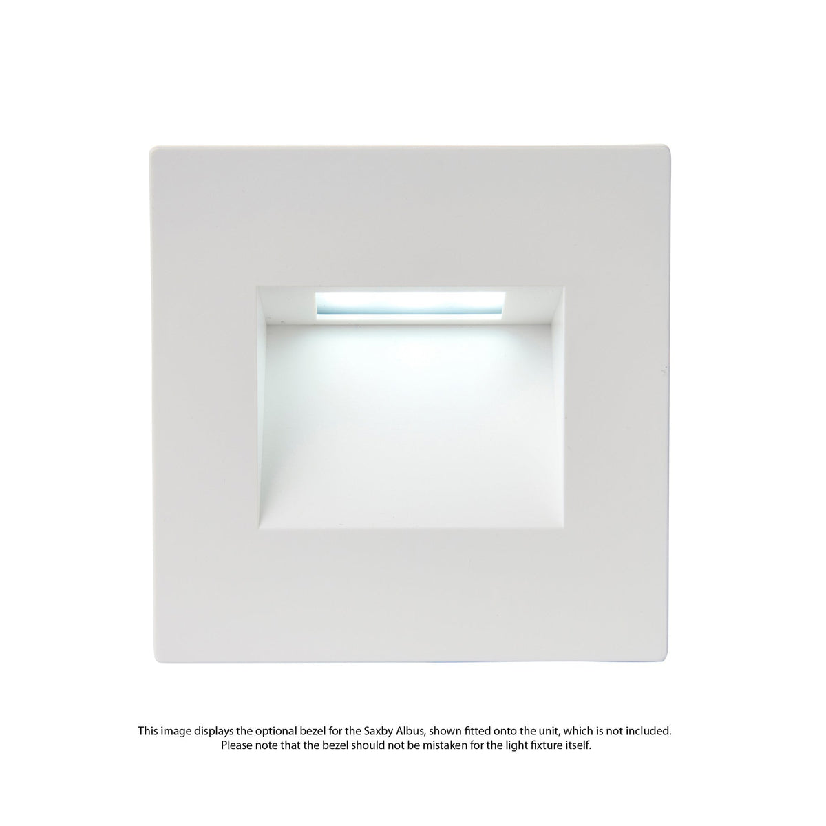 White Square Bezel Accessory for the Saxby Albus CCT