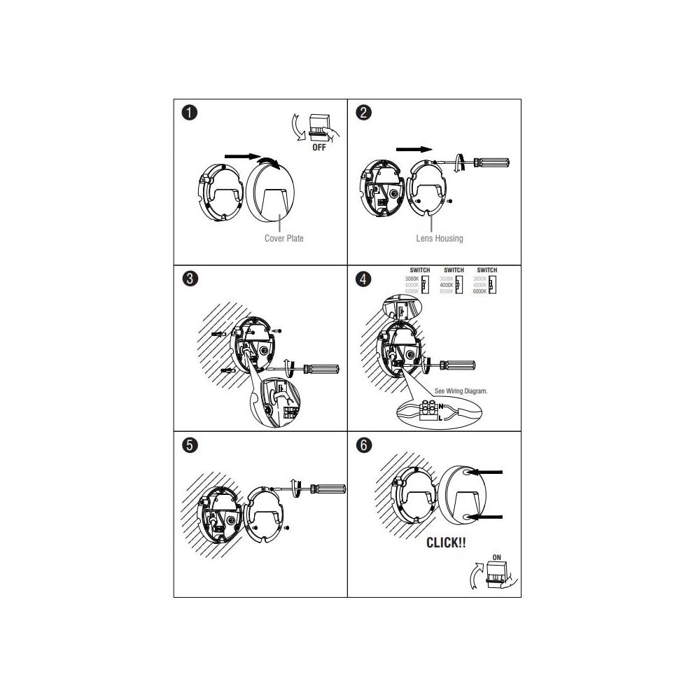 Severus CCT Round IP65 Surface Mounted LED Wall Light in Grey