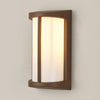 Abbeystead IP54 Exterior Wall Light in Dark Brown with Opal Diffuser