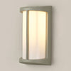 Abbeystead IP54 Exterior Wall Light in Matt Silver with Opal Diffuser