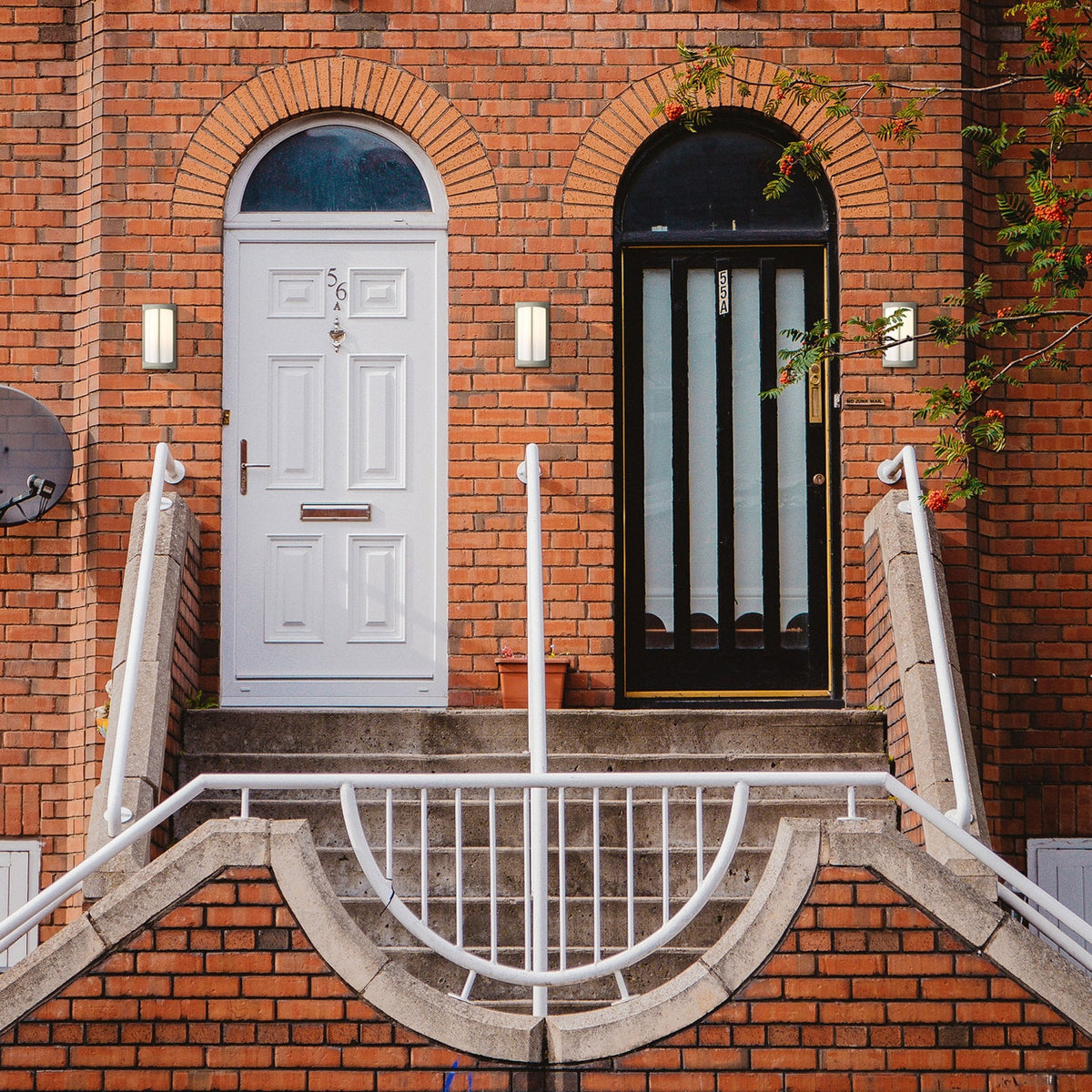 Abbeystead IP54 Exterior Wall Light in Matt Silver with Opal Diffuser