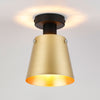 Essington 16cm Ceiling Light with Black Base & Brass and Gold Metal Shade