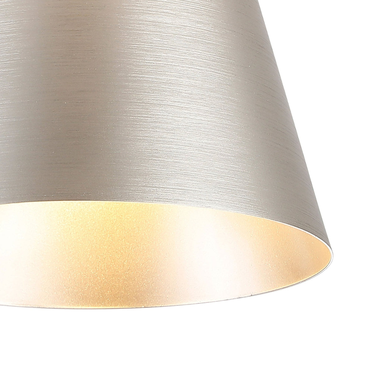 Essington 23cm Ceiling Light with Black Base & Light Grey and Silver Metal Shade