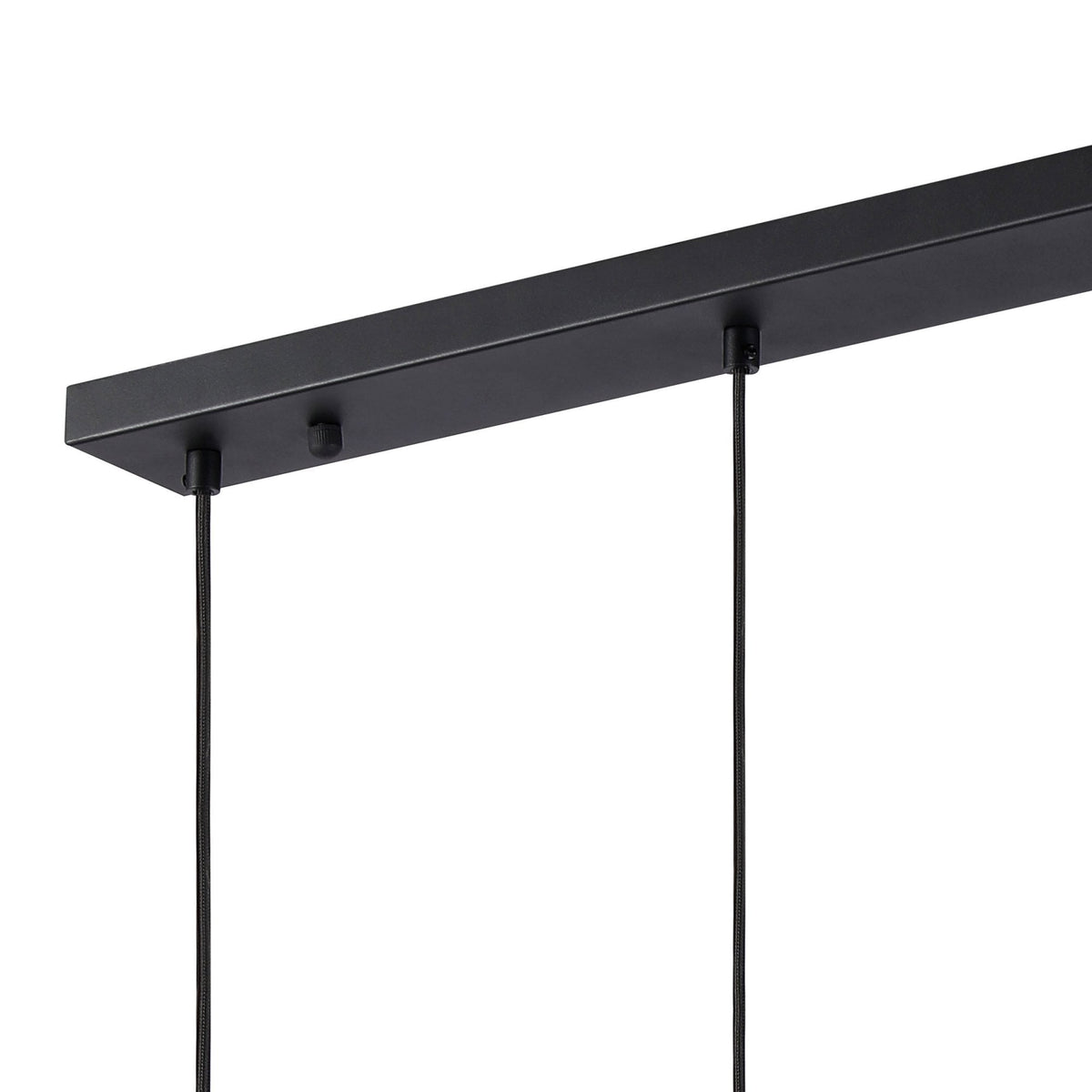 Essington 3 Drop Linear Pendant with Sand Black and Gold Metal Shades