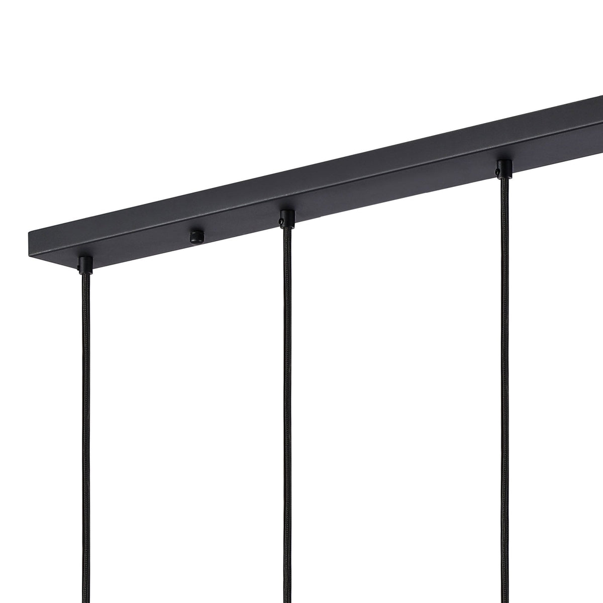 Essington 5 Drop Linear Pendant with Brass and Gold Metal Shades