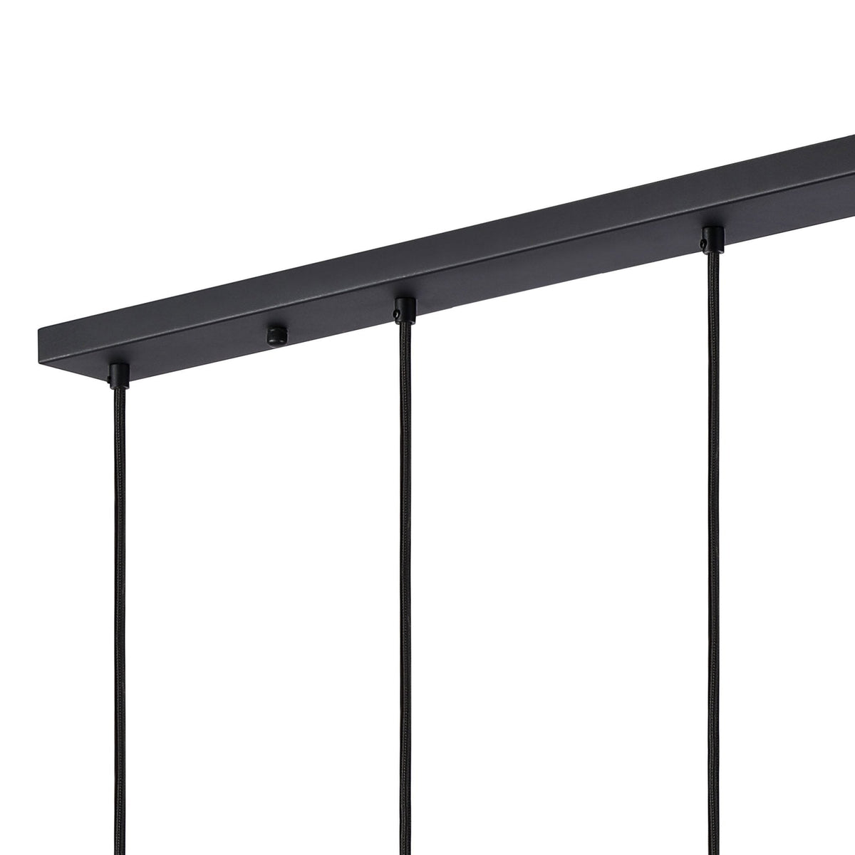 Essington 5 Drop Linear Pendant with Frosted White Glass Shades