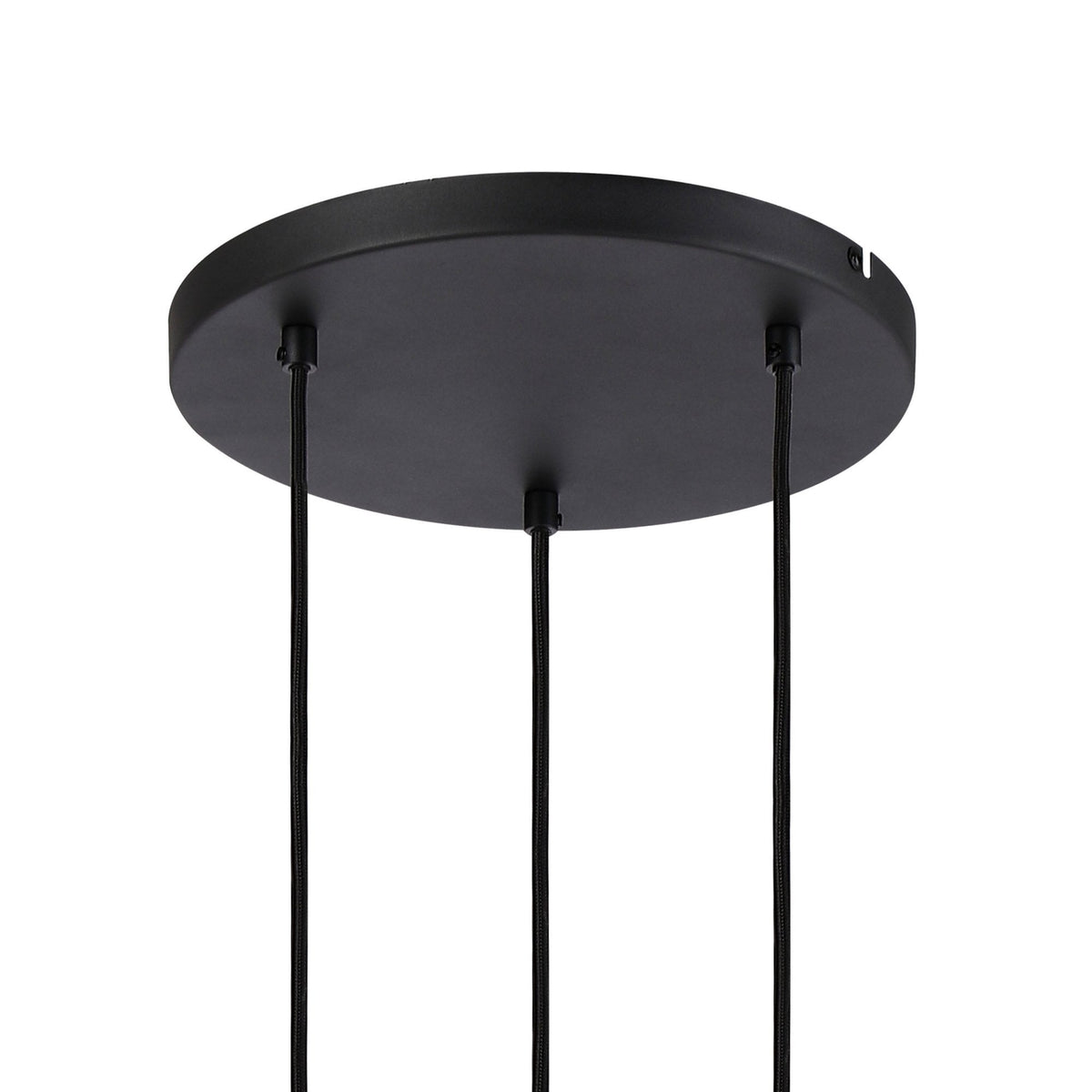 Essington 3 Drop Round Pendant with Brown and Copper Metal Shades
