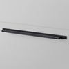 Linear Knurled Large Pull Bar Cabinet Handle With Back Plate In Black