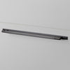 Linear Knurled Large Pull Bar Cabinet Handle With Back Plate In Gun Metal Grey