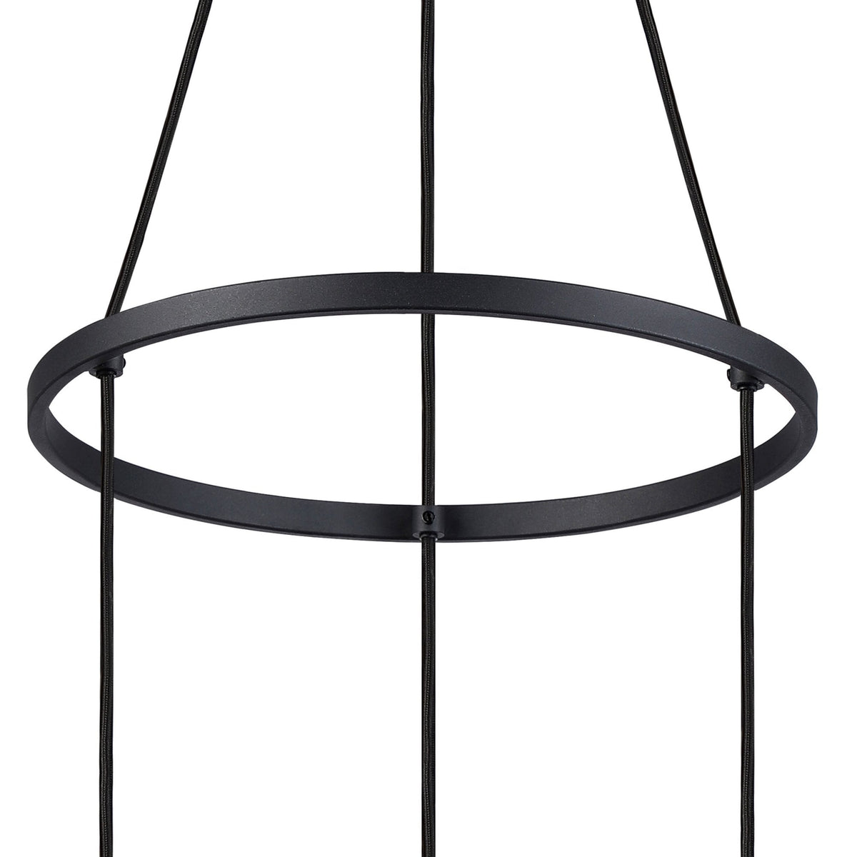 Essington 3 Drop Ring Pendant with Brown and Copper Metal Shades