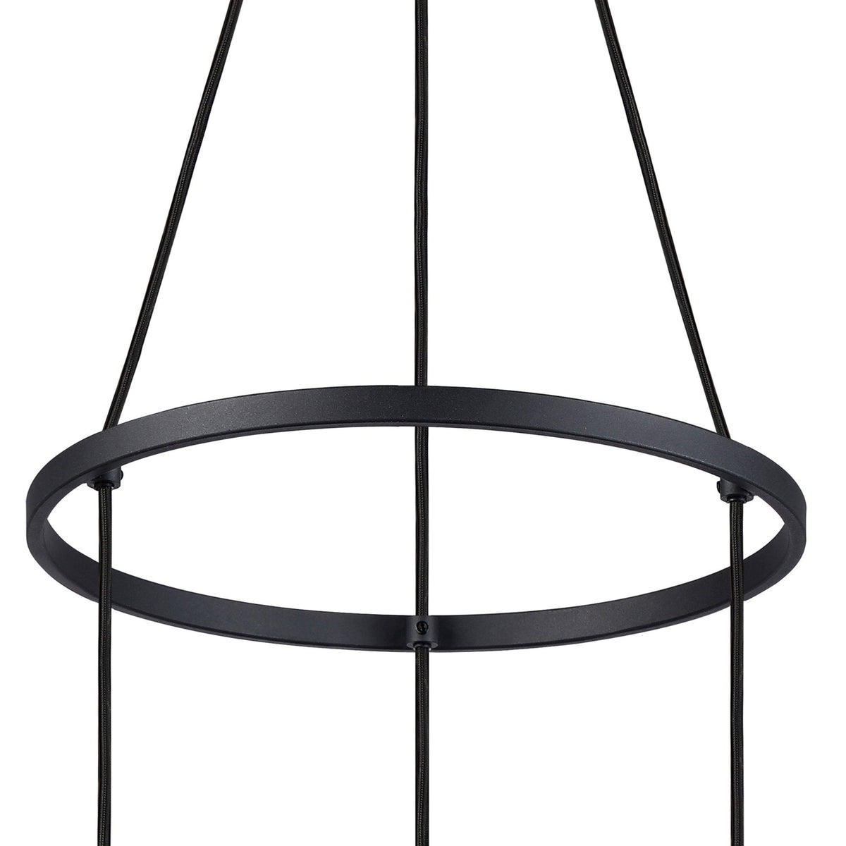 Essington 3 Drop Ring Pendant with White Frosted Glass Shades