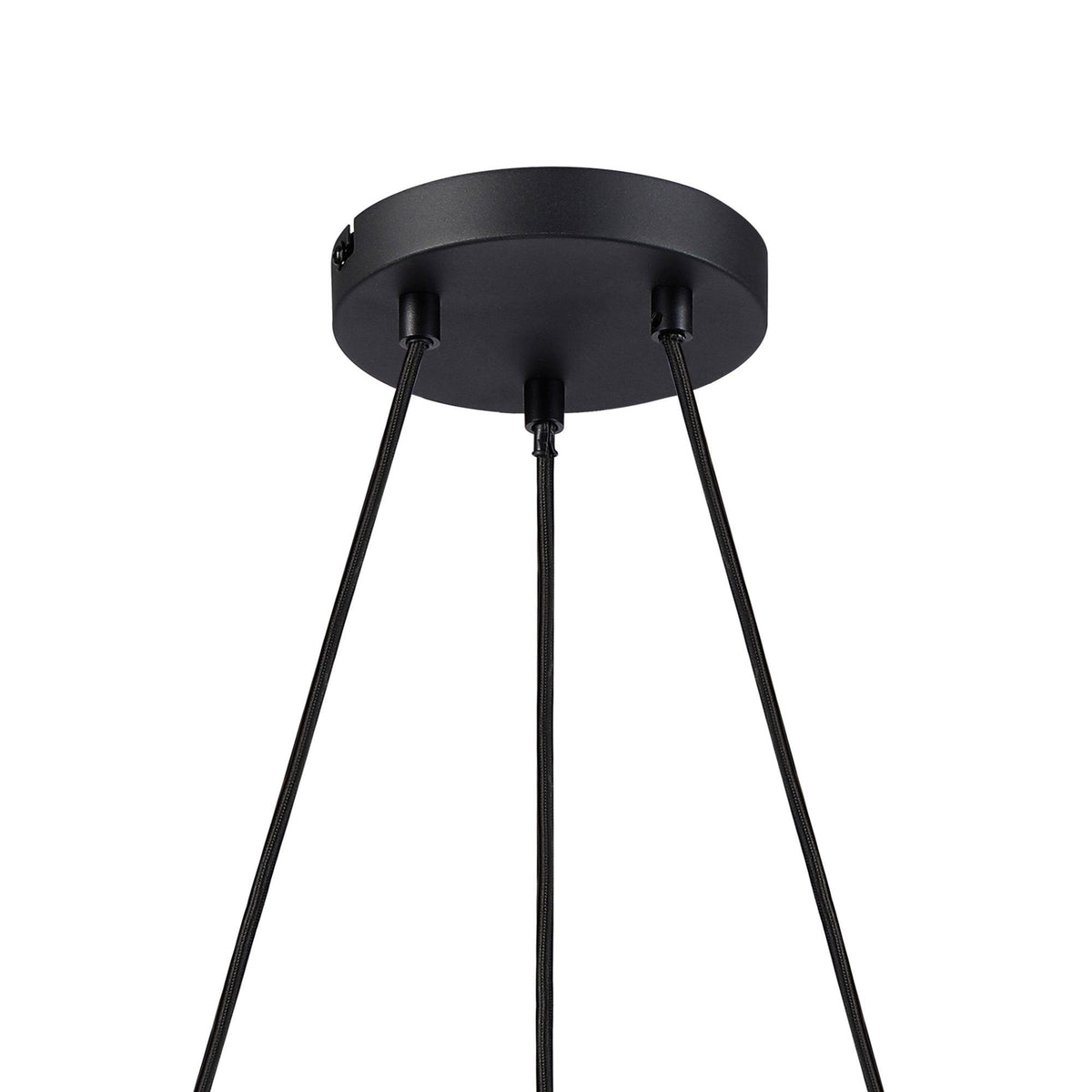 Essington 3 Drop Ring Pendant with Smoke Fade Glass Shades