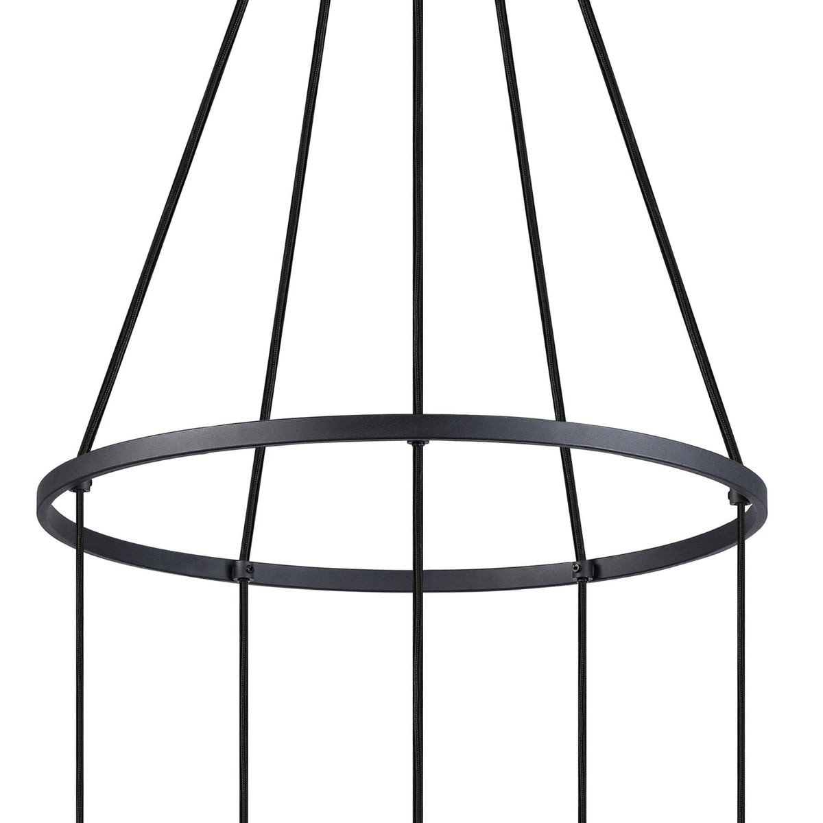 Essington 5 Drop Ring Pendant with Brown and Copper Metal Shades