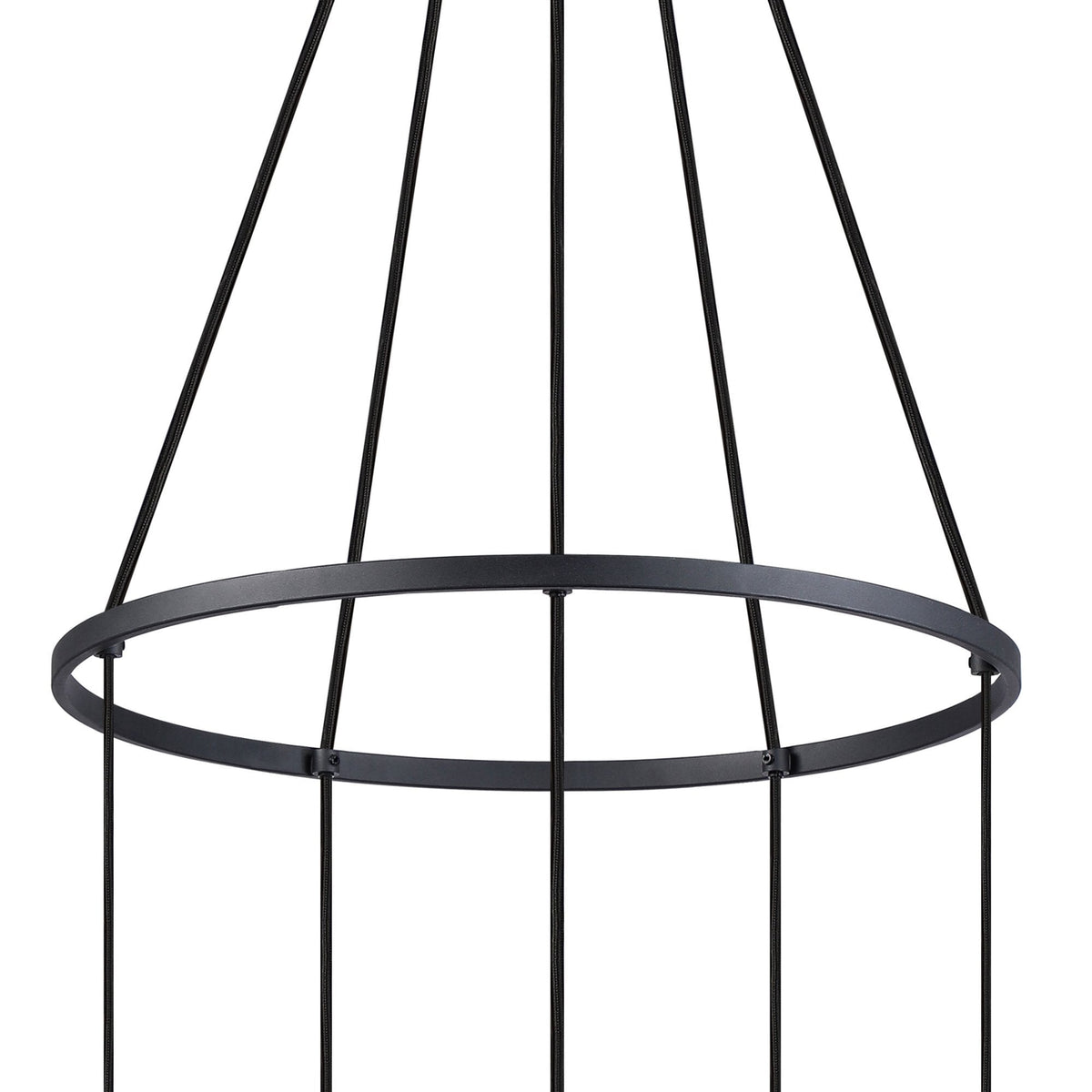 Essington 5 Drop Ring Pendant with Brass and Gold Metal Shades