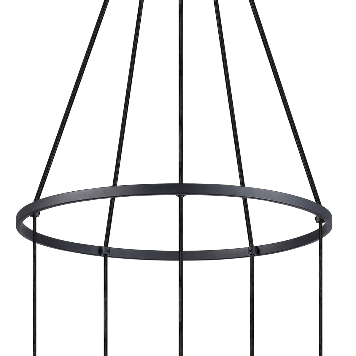 Essington 5 Drop Ring Pendant with Smoke Fade Glass Shades