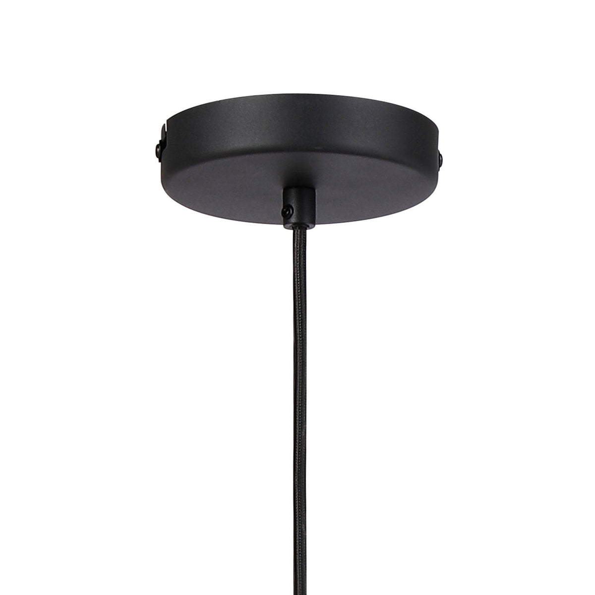 Essington 23cm Single Drop Pendant with Grey and Silver Metal Shade