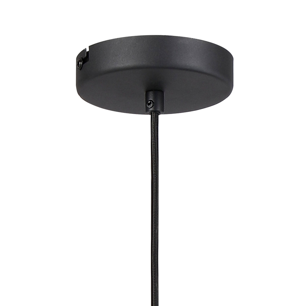 Essington 16cm Single Drop Pendant with Sand Black and Gold Metal Shade