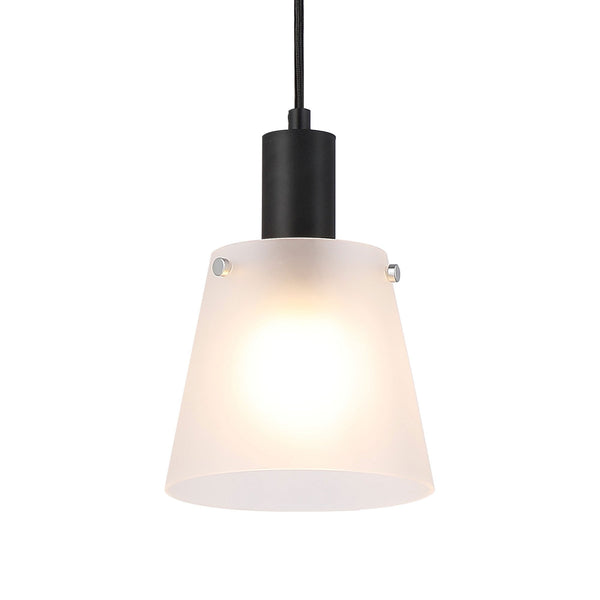 Essington 16cm Single Drop Pendant with Frosted White Glass Shade