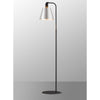 Essington Adjustable Floor Lamp with Grey and Silver Metal Shade