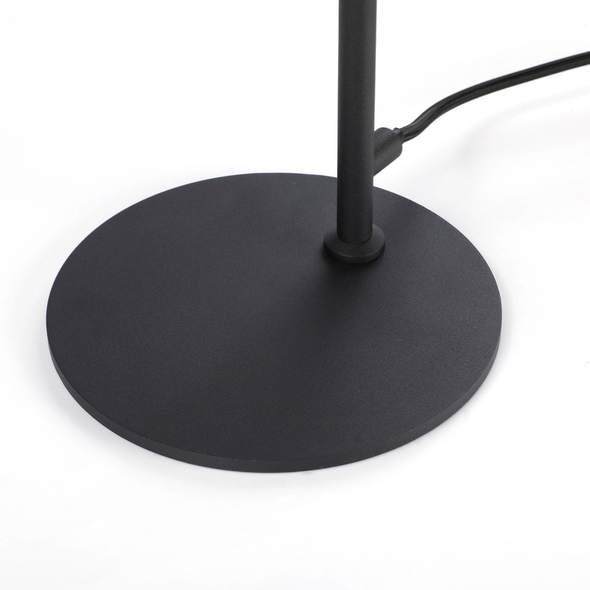 Essington Adjustable Table Lamp with Sand Black and Gold Metal Shade