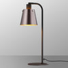 Essington Adjustable Table Lamp with Brown and Copper Metal Shade