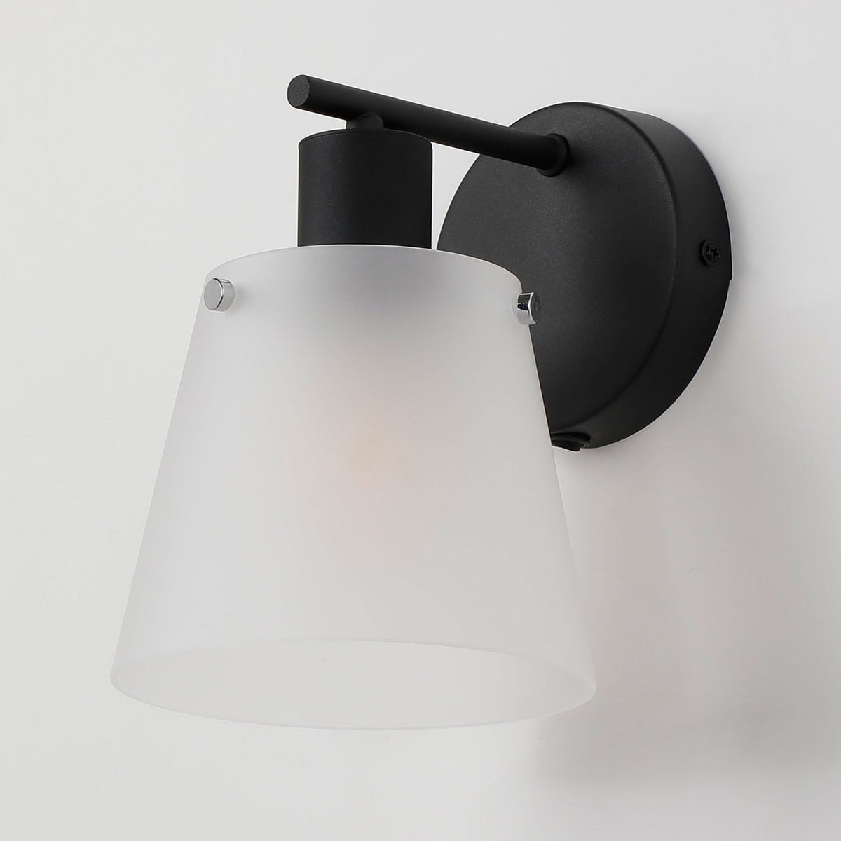 Essington Switched Wall Light with Frosted White Glass Shade