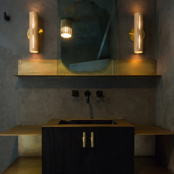 Knurled T-Bar Cabinet Handle In Solid Brass