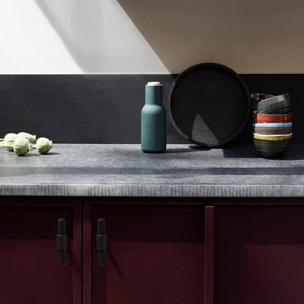 Knurled T-Bar Cabinet Handle In Smoked Bronze