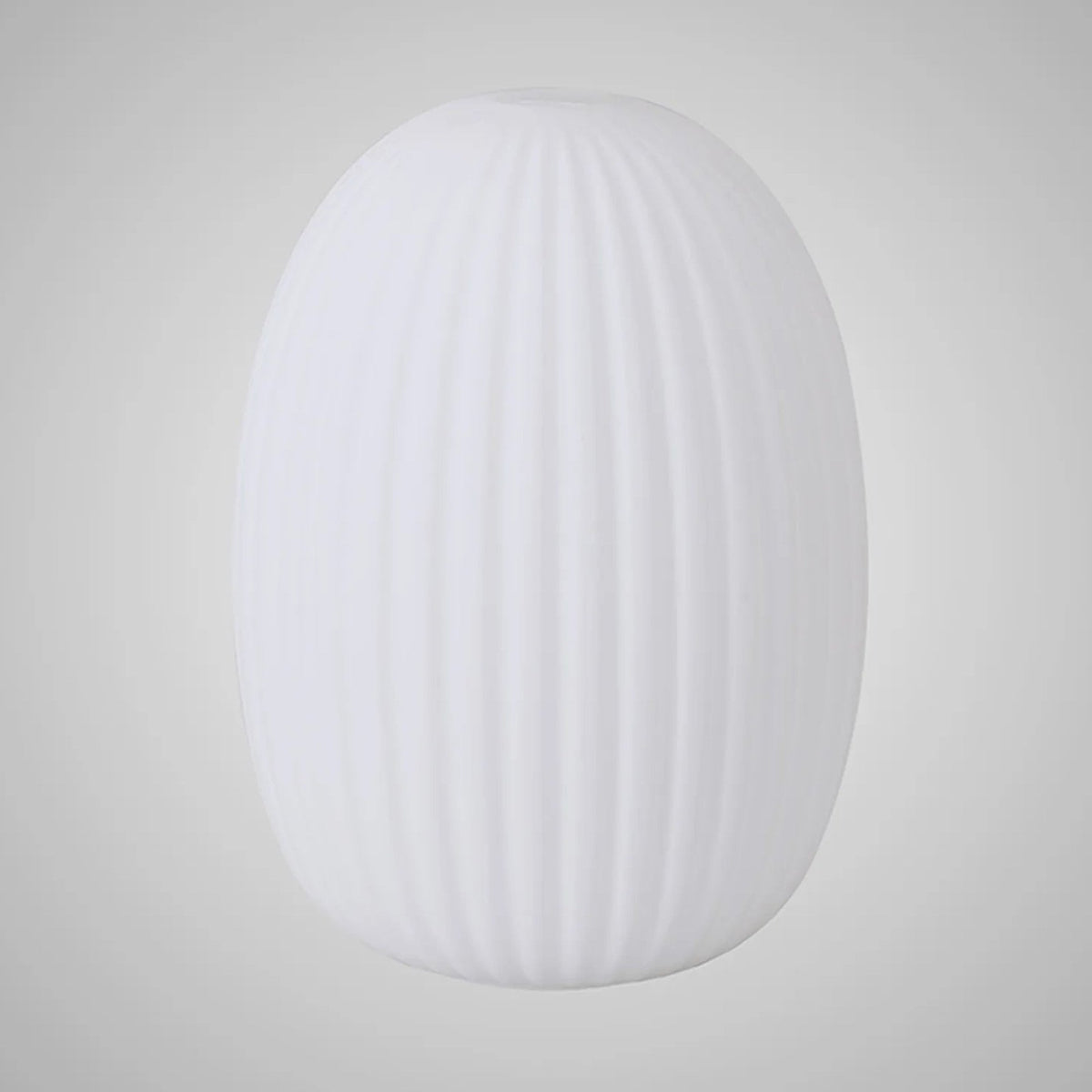 Atherington 20cm Almond Opal Ribbed Glass Shade