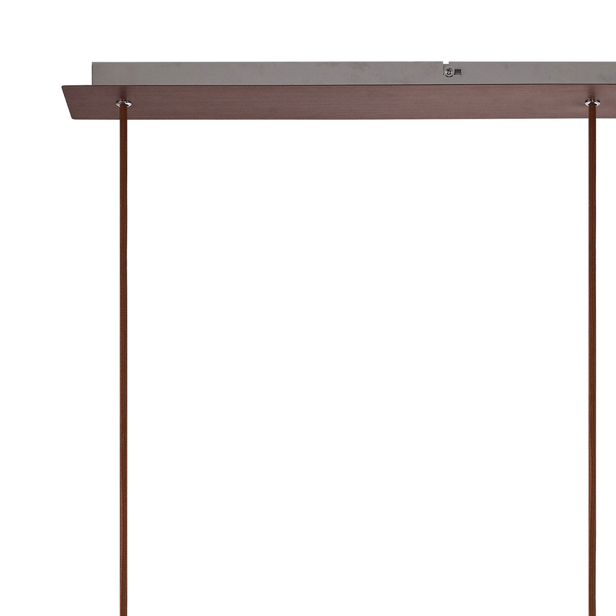 Belstone Triple Linear Pendant in Mocha with Smoke Fade Glass