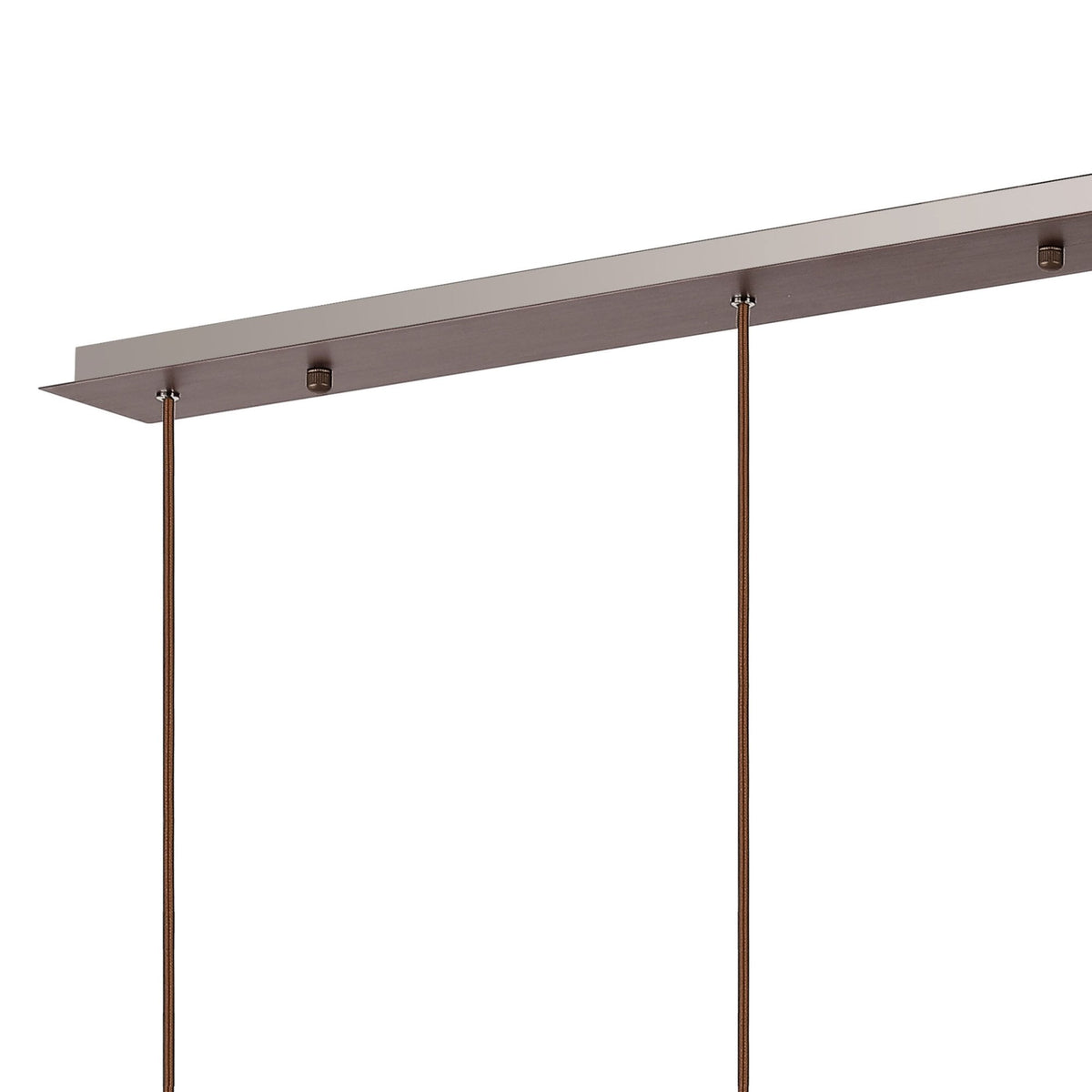 Belstone 4 Drop Linear Pendant in Mocha with Amber Fade Glass