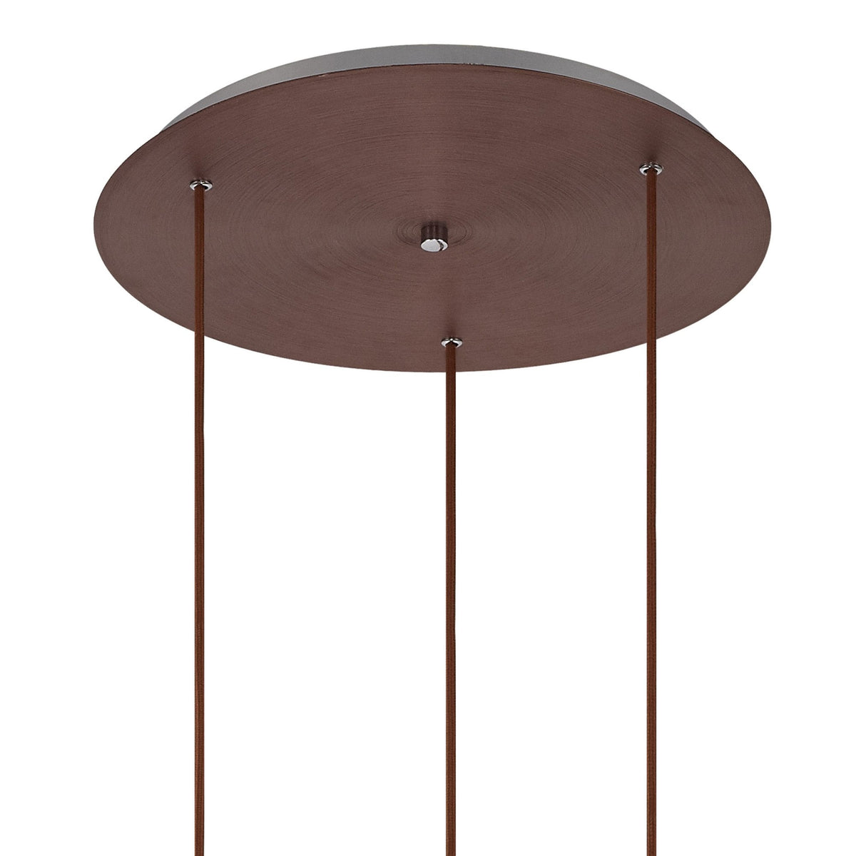 Belstone Triple Round Pendant in Mocha with Iridescent Fade Glass