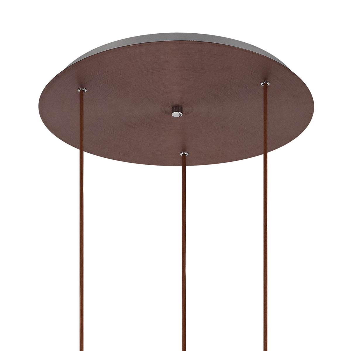 Belstone Triple Round Pendant in Mocha with Smoke Fade Glass