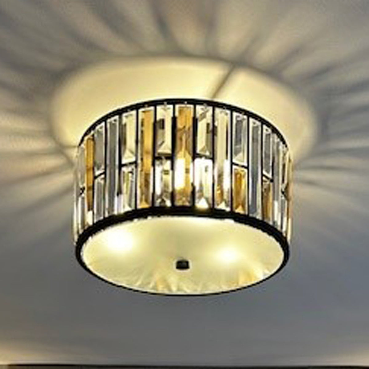 Gemma Flush Mount Ceiling Light in Vintage Bronze