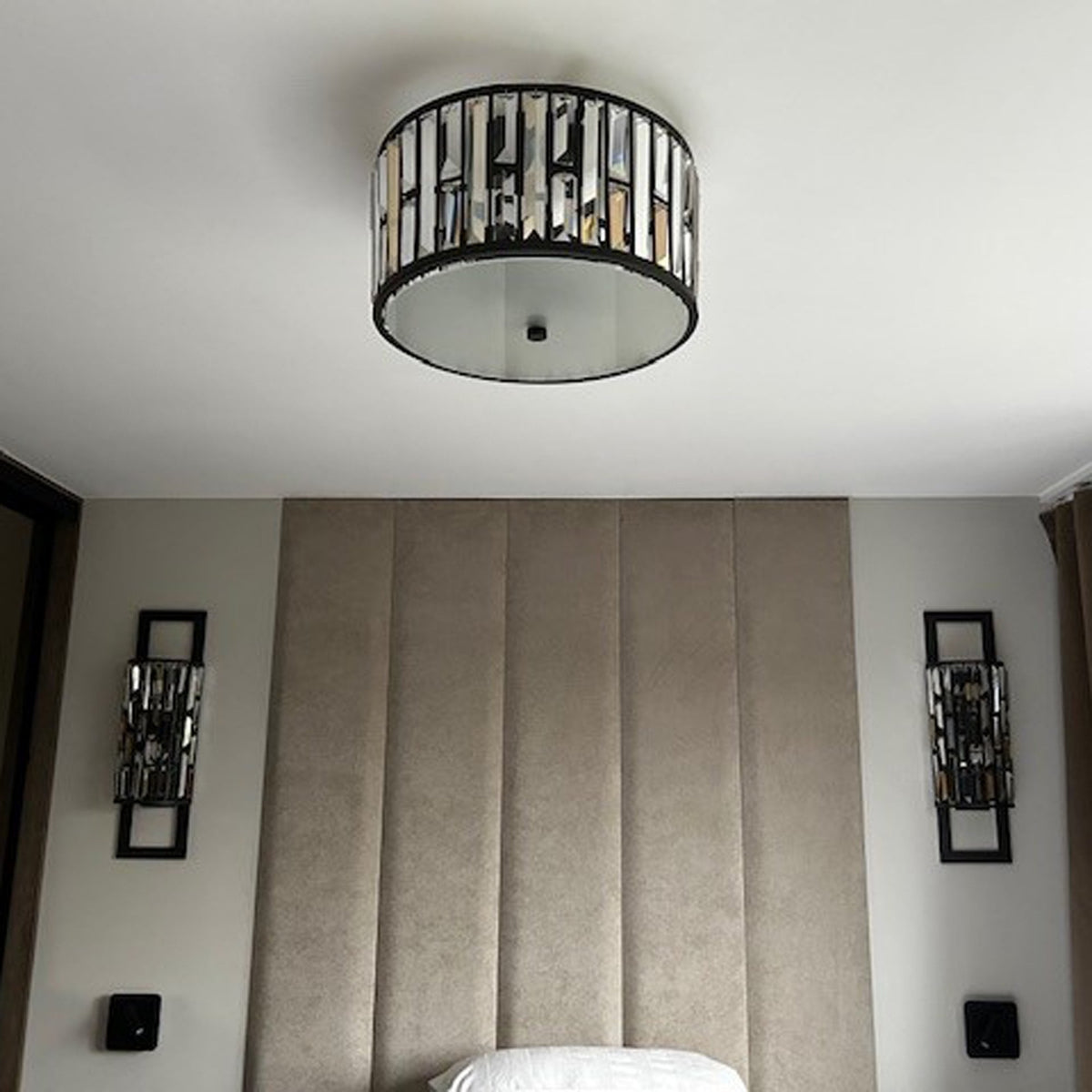 Gemma Flush Mount Ceiling Light in Vintage Bronze